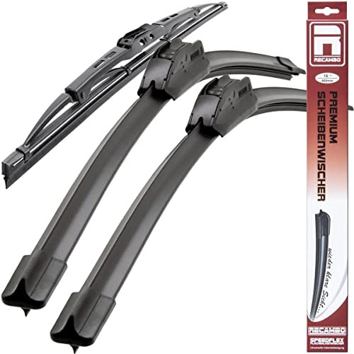 Recambo SCHEIBENWISCHER VORNE + HINTEN kompatibel für VOLVO V40 Kombi | BJ 1999-2004 (3er Set: 525mm / 500mm / 400mm)