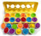 Xwin Sportseries Kids Matching Eggs 12PCs Vegetable Puzzle Educational Learning Toy for Children Montessori Fun for Baby Toys Puzzle Sensory Eggs with Storage Box Gift for Toddlers