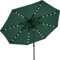 MASTERCANOPY Parasol de terrasse avec 32 lampes LED solaires - 8 baleines (2,3 m, vert forêt)