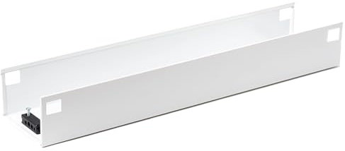 vabo Kabelkanal - beidseitig abklappbare Kabel-Abdeckung - Kabel-Box - Kabel-Schlauch - Schreibtisch ohne Kabelsalat - Kabelwanne Organizer - (weiß 57 cm)