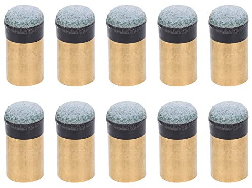 Honiwu 10PCS Screw on Pool Cue Tips, 10mm Snooker Pool Cue Tips, Billiards Pole Cue Tip Replacement for Billiards & Pool Leisure Sports & Game Room, No Glue or Other Tools Required(10mm)