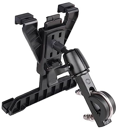 melebellot Soporte para Tablet para Bicicleta, Soporte para Tablet para Coche, Soporte para iPad Ajustable Giratorio de 360°, Soporte para Tablet para vehículo, para 7-10 Pulgadas (Negro)