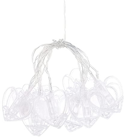 Foto Clip Lichterketten LED Batteriebetriebene Starlight Fee Kupfer Lichterketten mit Clips Bild Schlafzimmer Wand Terrasse Weihnachtsfeier Hochzeitsdekoration Lichterkette Spiege (Clear, A)