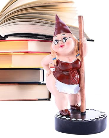 Pole Dance Zwerg aus Kunstharz, Gartenstatue – Kunstfigur für Terrasse, Rasen, Garten, Dekoration, Outdoor-Dekoration, lustige Zwergenstatue