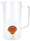 Balvi caraffa Atlantic Shell Colore Ambra Fatta a Mano in Vetro borosilicato 1,3 L