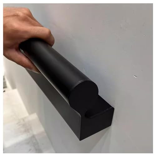 Barandillas Led Barandillas Iluminadas para Uso Interior Y Exterior, Kit Completo De Barandilla De Escalera De Montaje En Pared, Aluminio (Color: Negro, Tamaño: 39.3/1m)