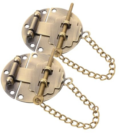 Uonlytech Antique Vintage Lock Metal Lock Box Hook Retro for Trinket Box Small Hasps