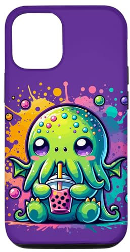 Hülle für iPhone 13 Cthulhu Kawaii Anime Alien Bubble Tee