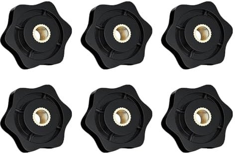 6 Pieces Wing Nuts, Wing Nuts And Bolts, M6 Wing Nut, For Plastic And Brass Star Nuts For Machinery And Systems, Furniture, Machine Tools, Fitness