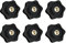 6 Pieces Wing Nuts, Wing Nuts And Bolts, M6 Wing Nut, For Plastic And Brass Star Nuts For Machinery And Systems, Furniture, Machine Tools, Fitness