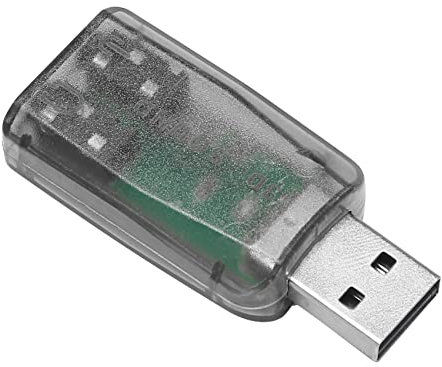 FYOBOT USB una 3,5 Mm Mic Auriculares Jack Auriculares EstéReo Tarjeta de Sonido 3D Adaptador de Audio PC