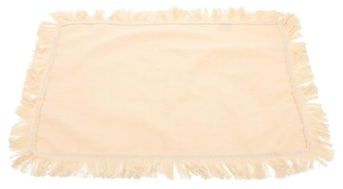 PRETYZOOM nordisches Tischset Tischdekoration Esszimmerdekor Minimalistische Tischsets Abwaschbare Tischsets Platzdeckchen für den Esstisch Küchentischmatten Bettwäsche aus Baumwolle Beige