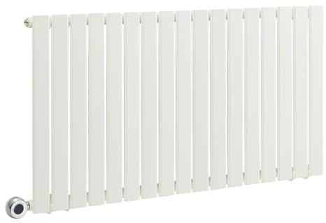 Milano Alpha 1000W White Horizontal Single Flat Panel WiFi Electric Radiator - 635mm x 1190mm