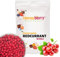 Ribes Rosso Liofilizzato Intero 100g – Frutta Liofilizzata – Bacche di Ribes Rosso Disidratate – Frutta Secca Disidratata per Dolci, Decorazioni per Torte, Snack, Muesli, Dessert e Cocktail