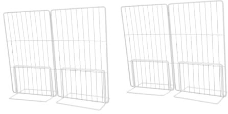 DECHOUS 2pcs Freezer Partition The Wire Storage Bins Chest Freezer Dividers Freezer Shelves Chest Freezer Wire Organizers Freezer Storage Racks Metal Storage Racks Freezer Racks White Iron