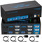 8K60Hz HDMI+Displayport KVM Switch 2 PC 3 Monitore USB3.0 KVM-Umschalter mit 4 USB-Anschlüssen Für Zwei Computer Unterstützung von Extended&Copy Mode mit Desktop Kabel Controller und 2 USB-Kabeln