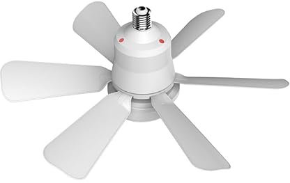 KEAGAN Ceiling Fans with Lights and Remote Control 40W Light Dimmable Ceiling Fan with 6 Blades Quiet DC Motor 3 Speeds 3 Colors Led Fan Lights for Bedroom Living Room