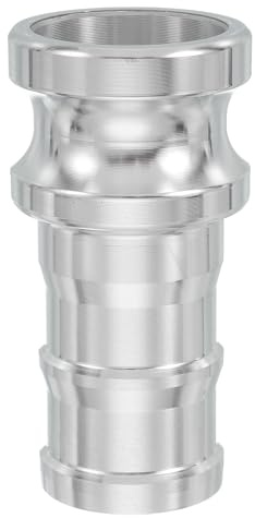 PATIKIL 1 Pack 2 Aluminum Cam Lock Fittings - Male Adapter x Female NPT Thread, Quick Disconnect Coupling Cam Lock Hose Fitting, Corrosion Resistant (Part E Cam Groove Type)