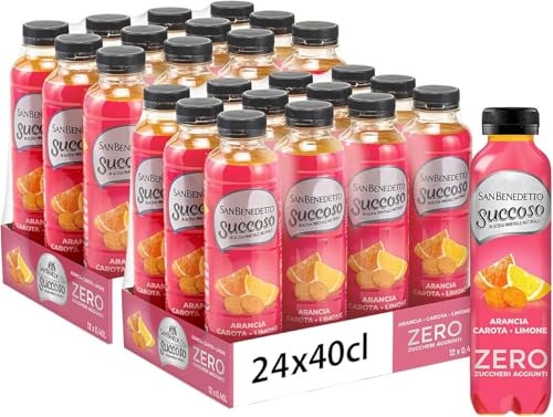 24X Succoso Zero ACE gusto di Arancia, Carota e Limone, Succo di Frutta Senza Zuccheri Aggiunti 400ml (2025)
