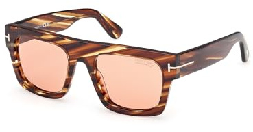 Tom Ford Fausto 53E FT0711 Men's Sunglasses Havana Lens Brown Size 53 mm