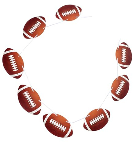 Hemobllo Football Banner Girlande Teilig American Football Party Deko zum Aufhängen Wand Tür Fenster Indoor Outdoor Sport Event Feier Dekoration