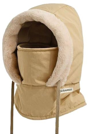 Vossmi Sturmhaube Winter Mütze Herren Damen Plüsch Balaclava Thermo Skimask Mützenschal Schalmütze Kapuzenschal Schal Mit Kapuze Warme Balaclava Gesichtsmaske Winddichte Strickmützen Helm