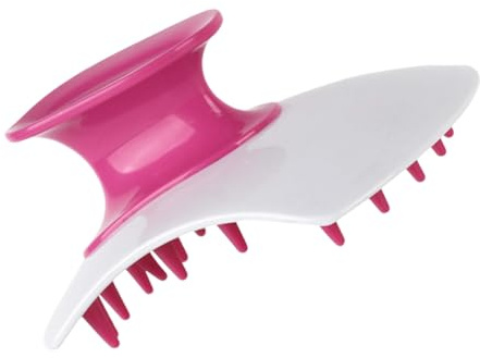 COLLBATH Haarmassagebürste aus Silikon mit Einfache Reinigung und Entfernt Abgestorbene Haut für Kopfhautmassage zu Hause und Reisen