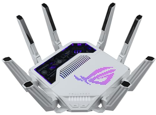 ASUS ROG Rapture GT-BE19000AI, Router Gaming Tri-band WiFi 7, 4096-QAM