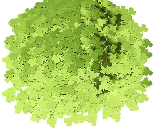 Kleeblatt Konfetti,Streudeko Silvester,Glücksbringer St Patricks GlüCk Dekoration,Grün Neujahr Decoration,Silvester GlüCkskekse 2026,Tischdeko Geburtstag