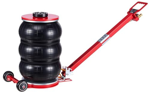 VEVOR Air Jack, 5 Ton/11023 lbs Triple Bag Air Jack, Airbag with Six Steel Pipes, Lift Up to 18.3 inch/464 mm, 4-10 s Fast Lifting Pneumatic with Adjustable Long Handle for Cars, SUVs, Pickup Trucks