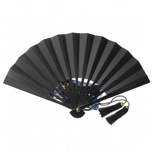 Shinobiya Japanese Tessen Iron Hand Fan – Big Black 11.8 Inch Martial Arts & Collector Accessory
