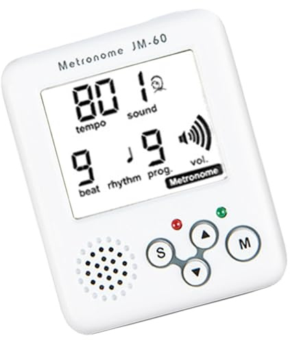 Qsvbeeqj Elektronisches Metronom Tongenerator Tuner Clip on Tempos LCD Digital Rhythmus für professionelle Läufer, kleine Sportarten Laufen