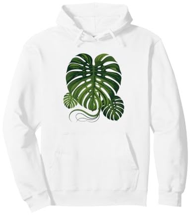 Monstera Albo Variegata Collector Rare Plant Obsession Art Felpa con Cappuccio