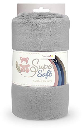 kullaloo Supersoft SNUGLY SB-Pack Plüschstoff, Minky, (Silbergrau)