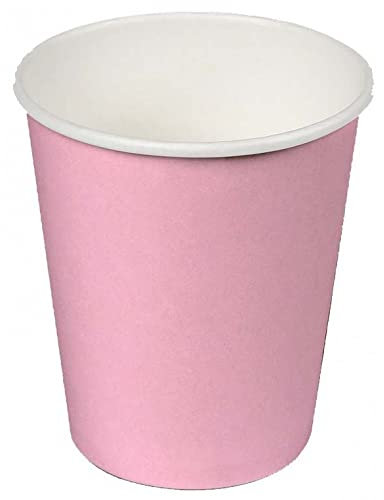 Juinsa Lot de 24 verres en carton ECO 200 ml. Rose