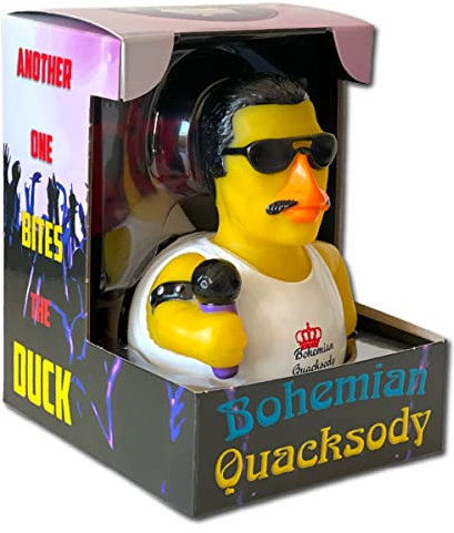 CelebriDucks Bohemian Quacksody – Premium Badespielzeug Sammlerstück – Rockmusik-Thema.