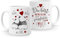 Moonworks® Kaffee-Tasse Panda Ich Deins Du Meins Wir Eins Liebes-Geschenk Valentinstag Liebesbeweis Liebeserklärung Meine kleine, perfekte Welt weiß Keramik-Tasse