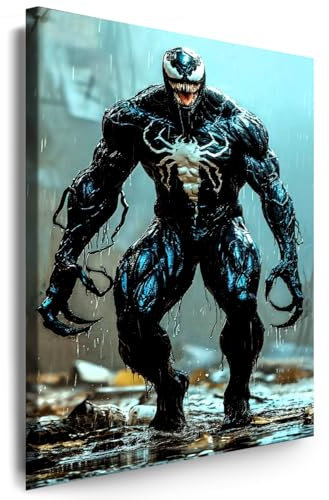 Myartstyle - Bilder Venom 120 x 80 cm Leinwandbilder XXL - 1 Teilige Wandbilder Film Popular Movies Kunstdrucke w-P-2020-153