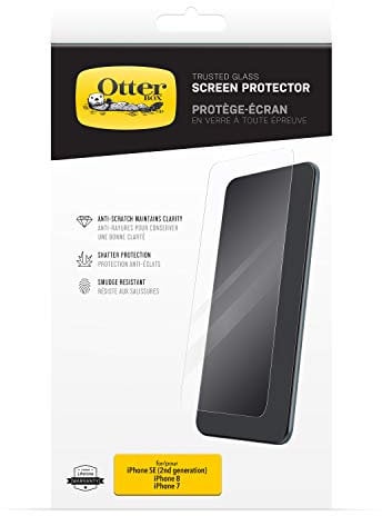 OtterBox Trusted Glass Displayschutz für iPhone 6s/7/8/SE 2. Gen 2020/3. Gen 2022 gehärtetes Glas, Schutz vor Brüchen, Kratzern und Stürzen