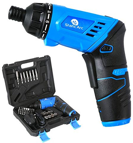 Mini Cordless Screwdriver KIT Battery Rechargable Wireless Tool Set w/ 43pc BITS