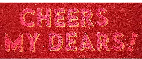 Fussmatte, Cheers my dears!, Neon, rot