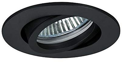 Brumberg LED Einbaustrahler, IP20, rund, 230V AC, 6W 3000K 640lm 38°, schwenkbar 20°, Schwarz
