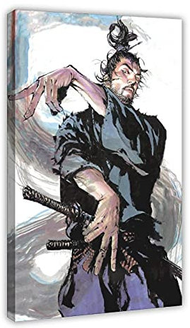 Anime-Poster Vagabond 2 Leinwand Poster Schlafzimmer Dekor Sport Landschaft Büro Zimmer Dekor Geschenk 60 × 90 cm Rahmen: