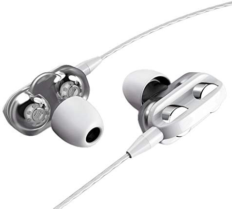 HshDUti Kabelgebundene Kopfhörer Ohrhörer, In-Ear Earbud Kopfhörer mit Mikrofon, Geräuschisolierung, bassbetonter Sound, kompatibel für alle 3,5 mm Klinkenstecker-Geräte Weiß