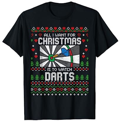 Weihnachten Darts Ugly Xmas Weihnachtspullover Christmas T-Shirt