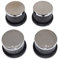 Ufixt Fits Howdens, Hygena, Indesit, Kenwood and Lamona Oven Cooker Hob Knob Dial Pack of 4 Black/Silver