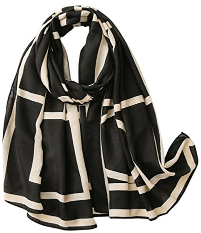 FAIRYGATE Halstuch Tuch Damen Sommer Schals Baumwolle Leichte Große Lange Gaze Damenschal Eleganter Tücher 51020