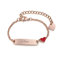 Vnox Bracciale Bambini Bambino Incisione Ragazza Braccialetti Personalizzati Figlia Personalizza Nome Bracciale con Ciondolo Cuore per Ragazzo Ragazza Regali di Battesimo del Bambino,12cm Oro Rosa