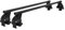 Menabo Stahl Dachträger Gepäckträger kompatibel mit Nissan Qashqai J10 2006-2014 Schwarz