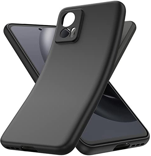 YESARMOR Stoßfest Schutzhülle für Motorola Edge 30 Neo/Lite, Weiches Silikon TPU, Extra Dünn, Schwarz